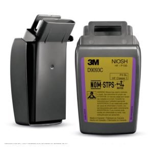 Filtro de Partículas 3M ™ Secure Click™ D9093CB, P100, con Carcasa Dura, con Alivio de Niveles Molestos de Gases Ácidos